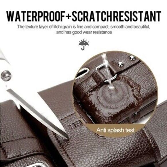 Weixier Bag Unisex Single Shoulder Multi-function Sling Brown New - Picture 9 of 12